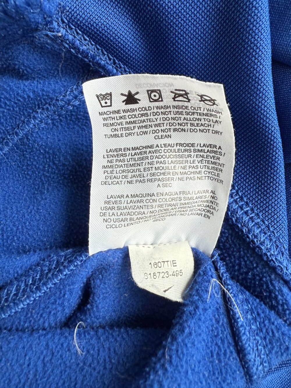 Official Nike Toronto Blue Jays Therma-FIT Hoodie Blue Medium - Picture 5 of 9